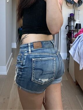 American Eagle Outfitters Blue Denim Jean Shorts